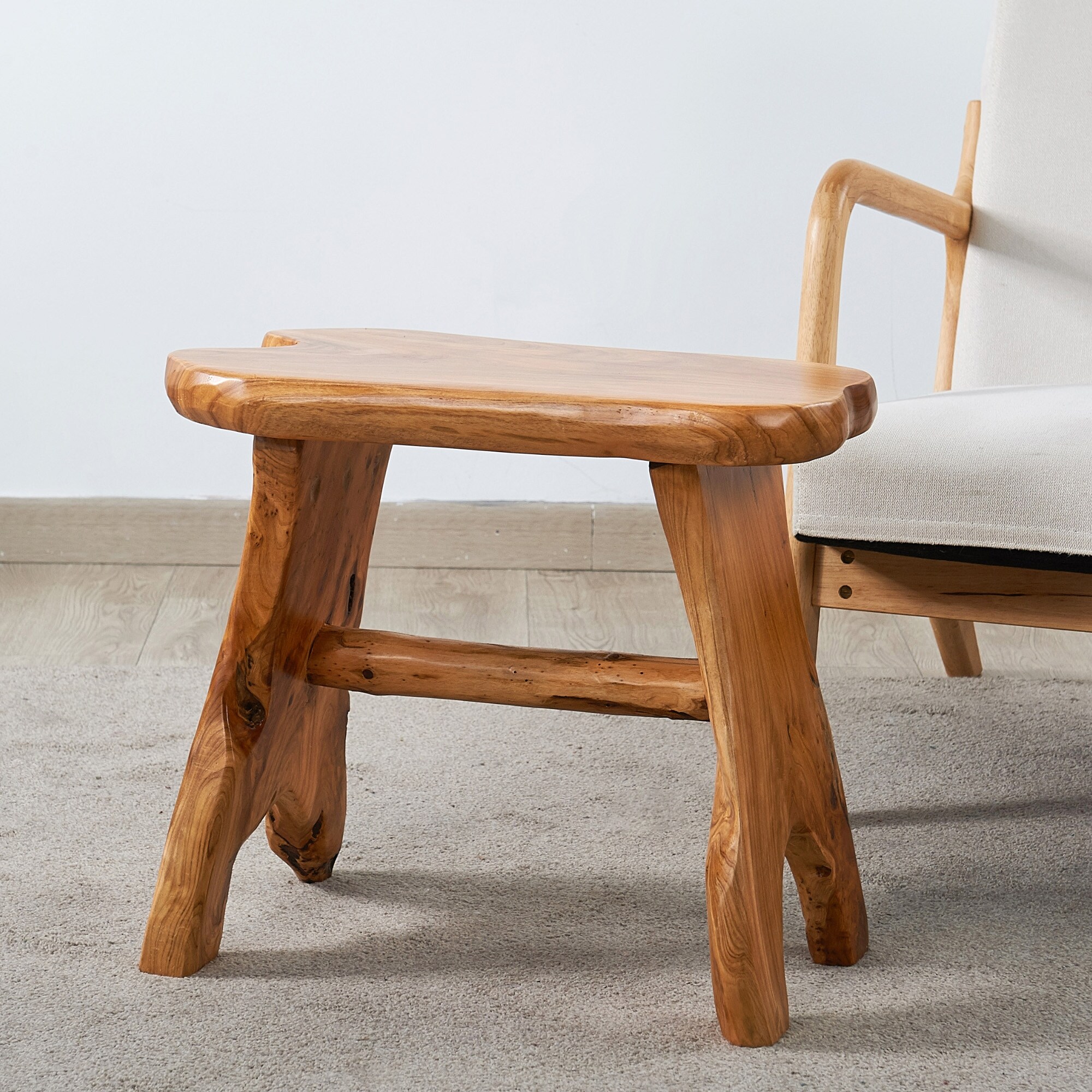 Greenage Cedar Roots Wood Bench - On Sale - Overstock - 31762427