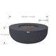 preview thumbnail 7 of 29, Eclipse 44" Round Outdoor Fire Pit Table by AMS Fireplace