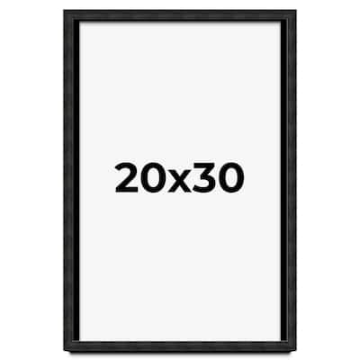20x30 Shadow Box Black Rustic Barnwood Display Frame | 1.125 Inch
