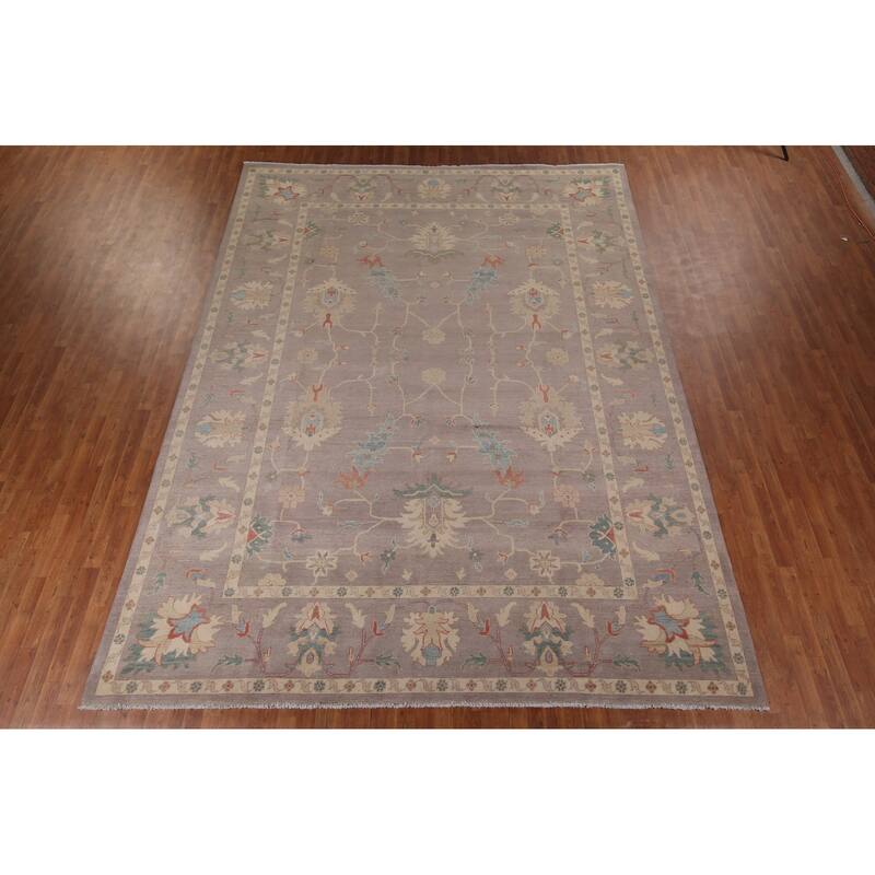 Oushak Oriental Large Area Rug Hand-Knotted Wool Carpet - 10'2" x 13'6"