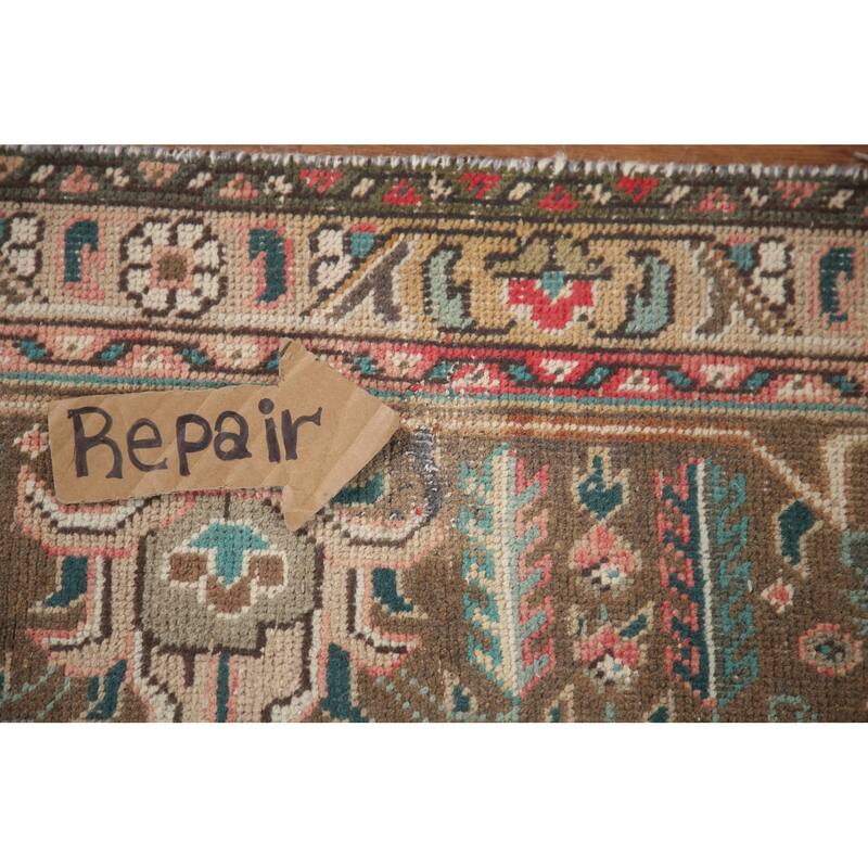Hand Knotted Oriental 100% Wool Carpet Traditional Medallion Pink Tabriz Area Rug - 12' 4'' X 9' 5''