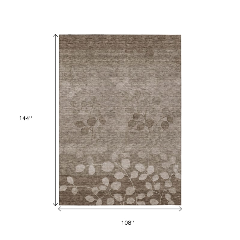 HomeRoots Floral Transitional Rectangle Outdoor Rug