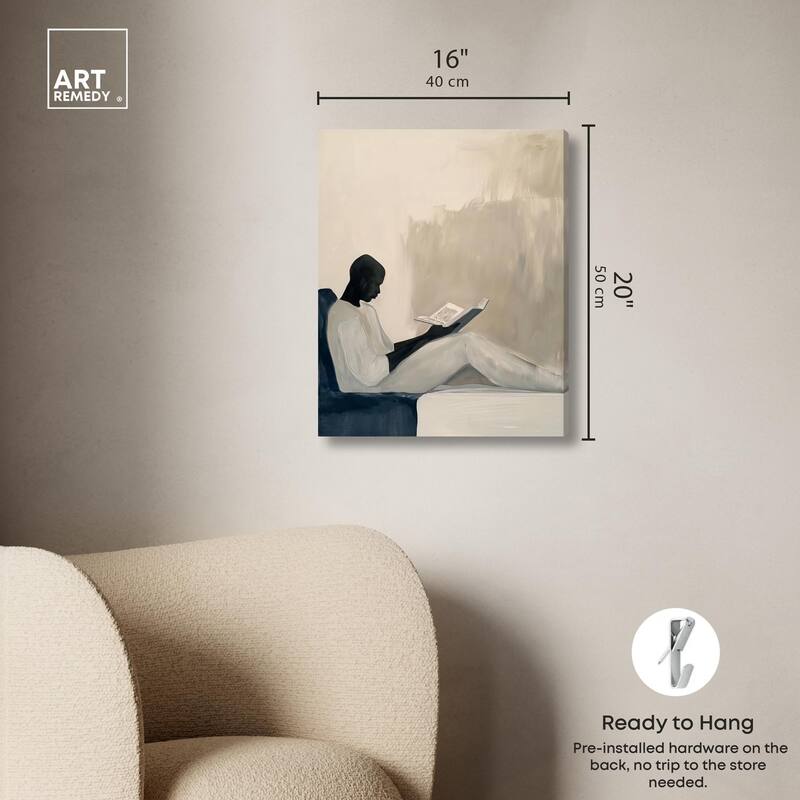 Void Reader I Canvas by Art Remedy, Gallery Wrapped