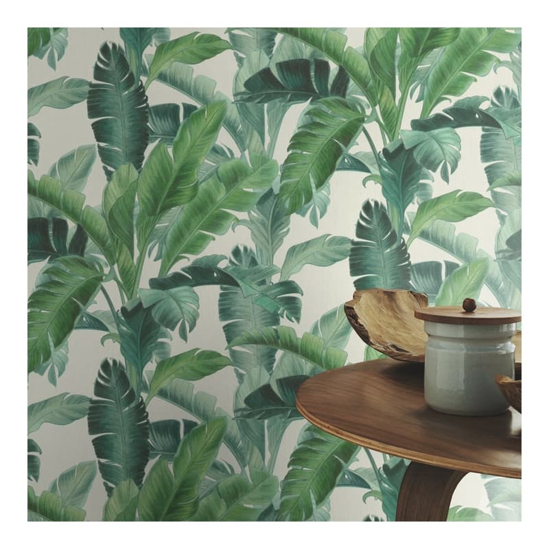 Rasch Orissa Green Palm Frond Wallpaper - 20.5 x 396 x 0.025