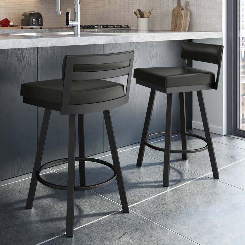 Amisco Travis Swivel Counter and Bar Stool