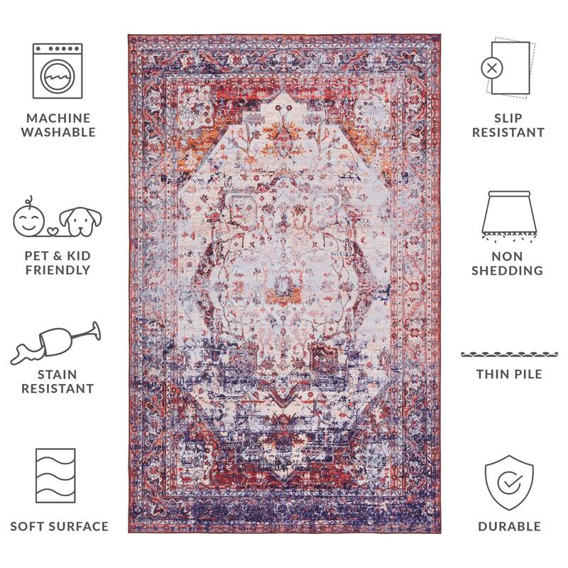 SAFAVIEH Tucson Marilia Transitional Machine Washable Rug