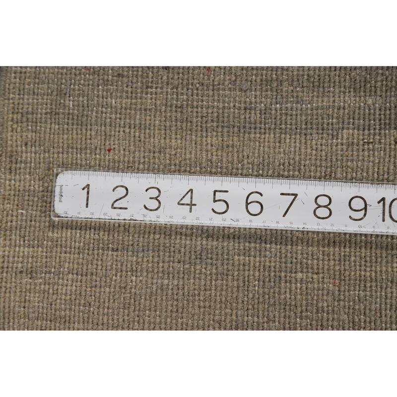 Hand Knotted Oriental 100% Wool Carpet Modern Modern Beige & Ivories Gabbeh Area Rug - 4' 10'' X 3' 4''