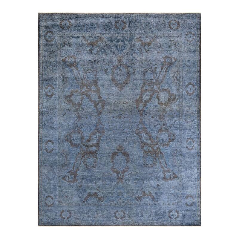 Vibrance, One-of-a-Kind Hand-Knotted Area Rug - Gray, 8' 0" x 10' 0" - 8' 0" x 10' 0"