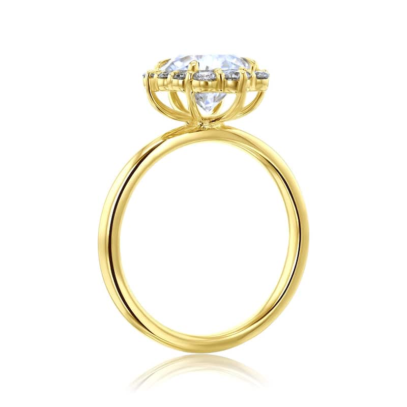 Annello by Kobelli 14k Gold Forever One Raphaela Engagement Ring (DEF/VS, DEF/VS)