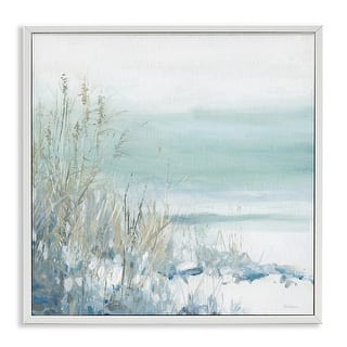 Stupell Faded Coastal Beach Edge Framed Giclee Art Design By Carol Robinson