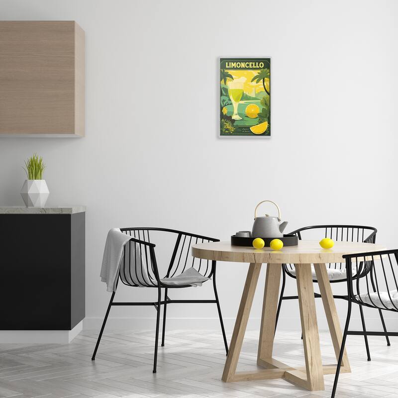 Stupell Lemon Cocktail in Tropical Scene Framed Giclee Art Design By Andreas Magnusson