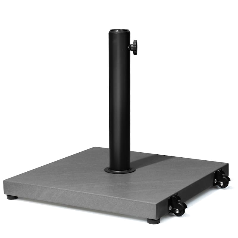 Outdoor Umbrella Base Stand Square Weighted for Patio Market Umbrella - Grey