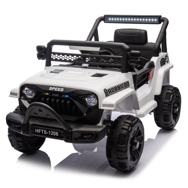 White Kids Electric Car Ride on Car Electric Vehicle Off-Road Toy Car