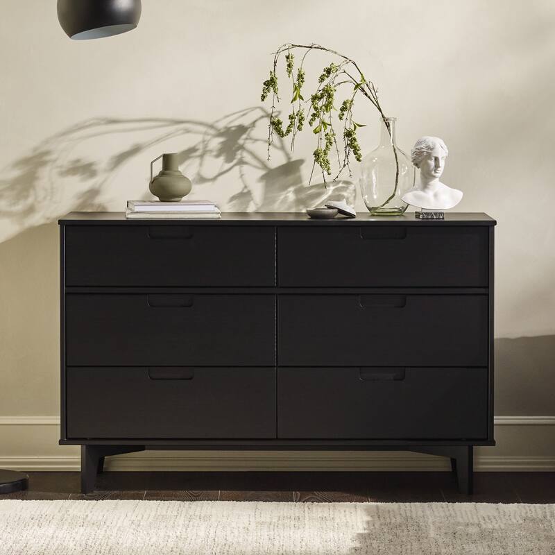 Middlebrook Gammelstaden Mid-Century Solid Wood 6-Drawer Dresser