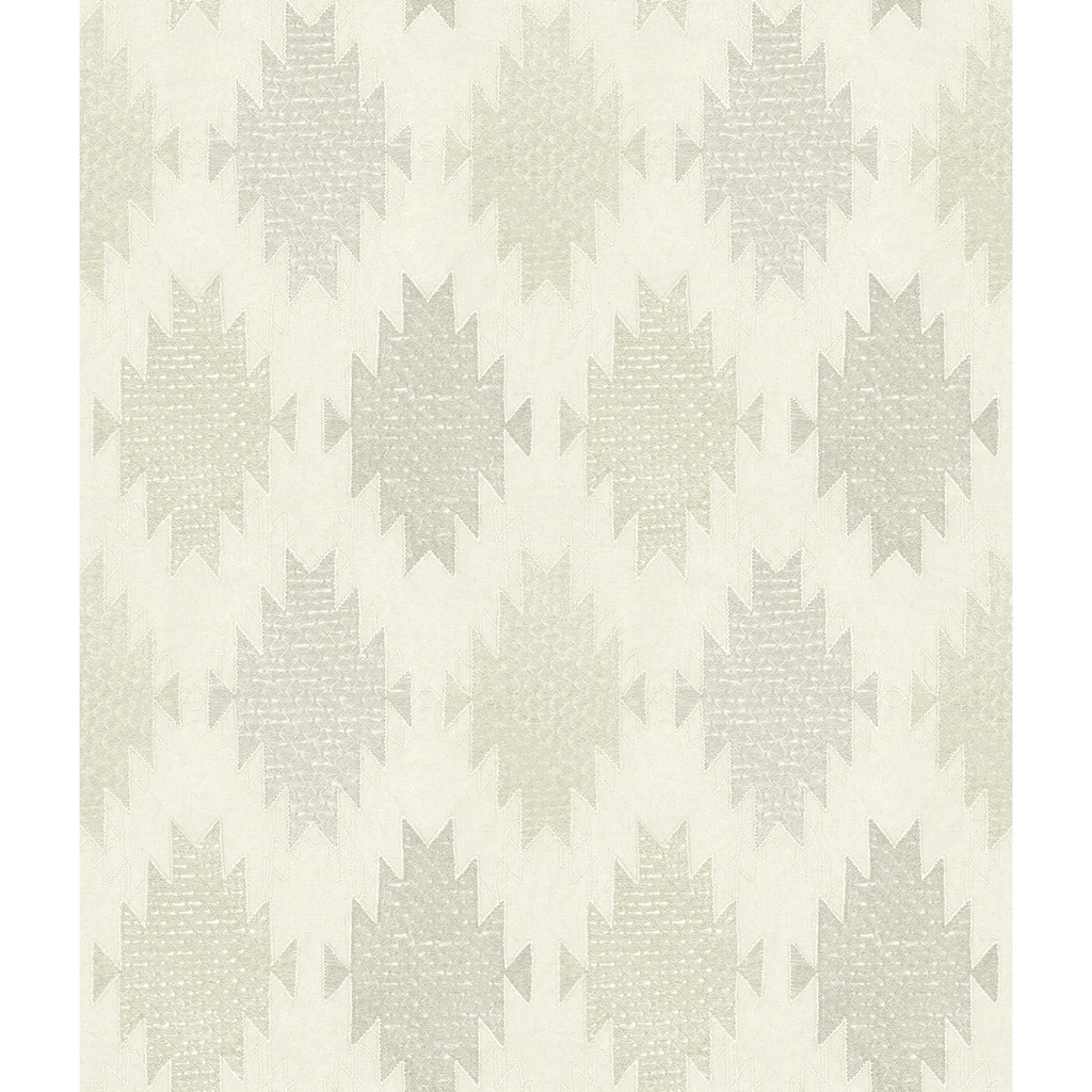 Stitched Heirloom Moss Wallpaper