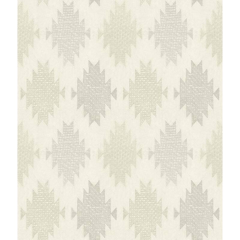 Stitched Heirloom Moss Wallpaper