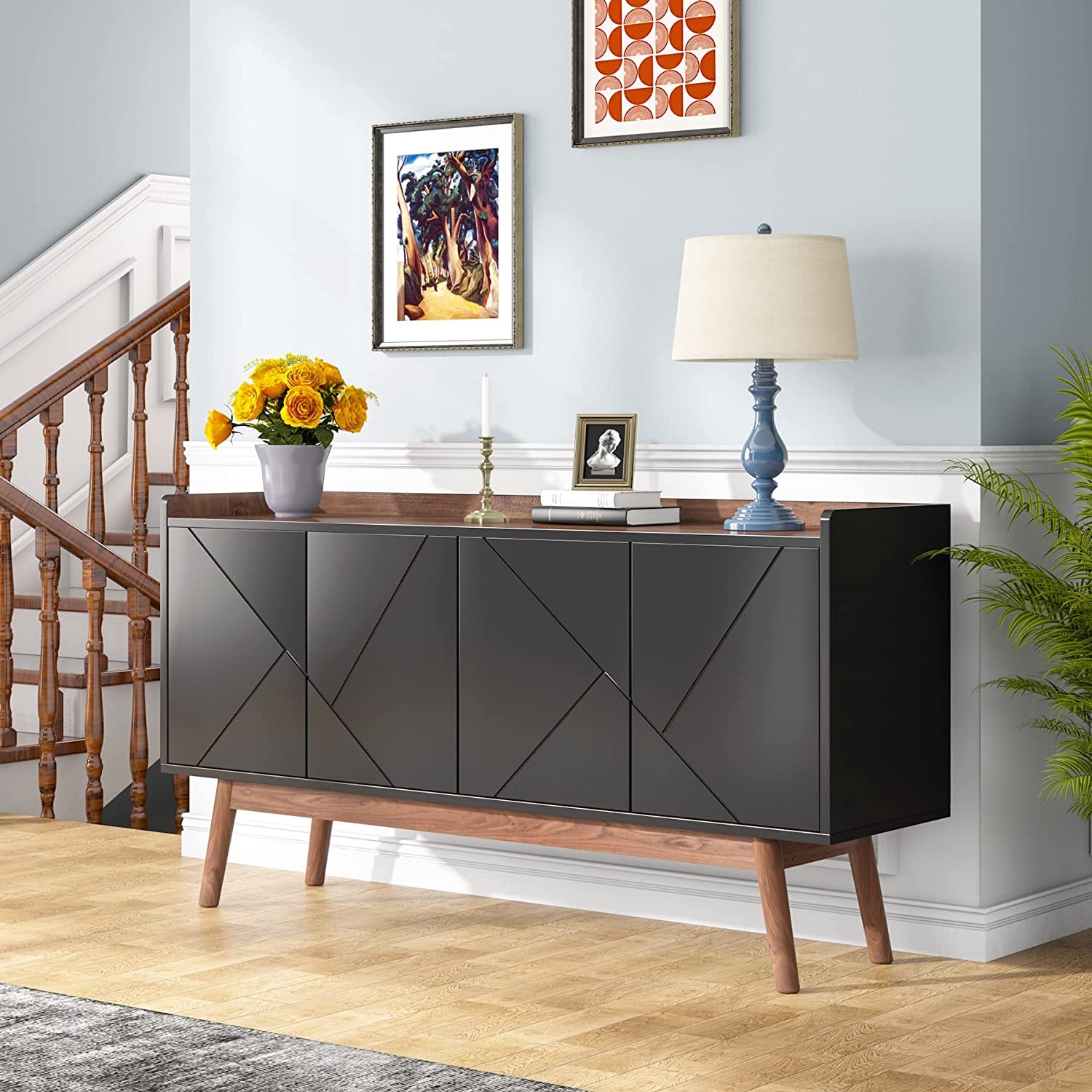 Kitchen store credenza cabinet