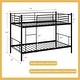 preview thumbnail 10 of 15, Costway Metal Twin Over Twin Bunk Bed with Built-in Ladder Safety
