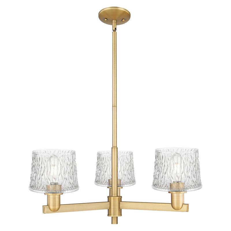 Innovations Lighting Endless Possibilities Arcadia - Niagara - 3 Light 28" Stem Hung Chandelier - Brushed Brass
