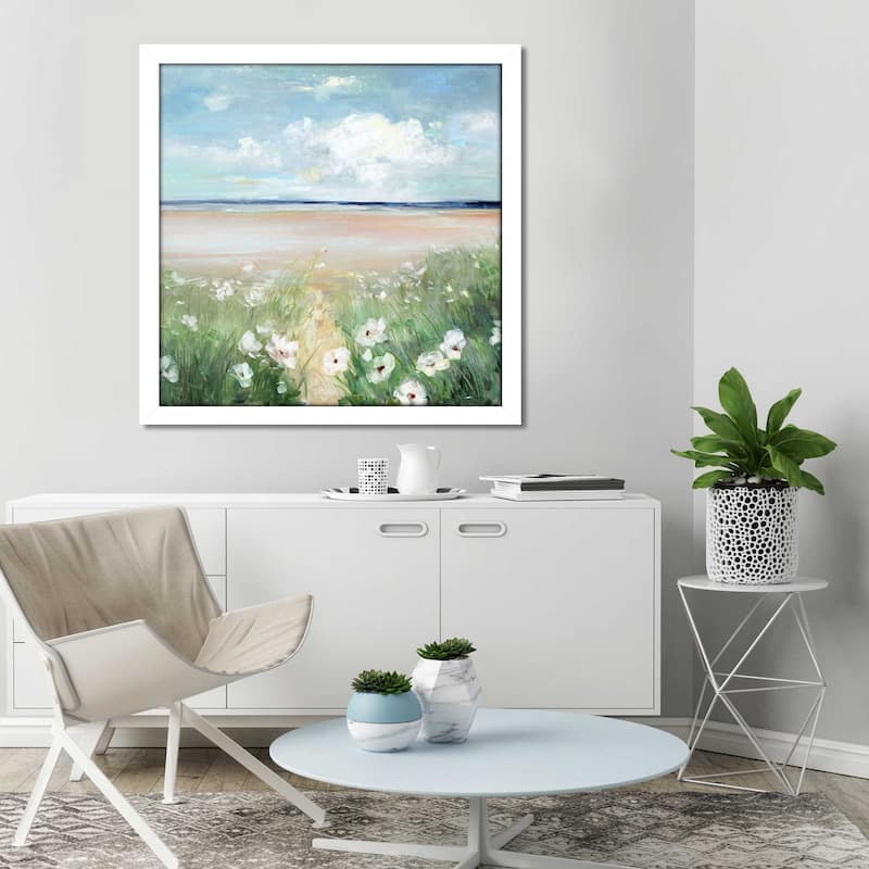 "Ocean Wildflowers" by Sally Swatland Print on Acrylic