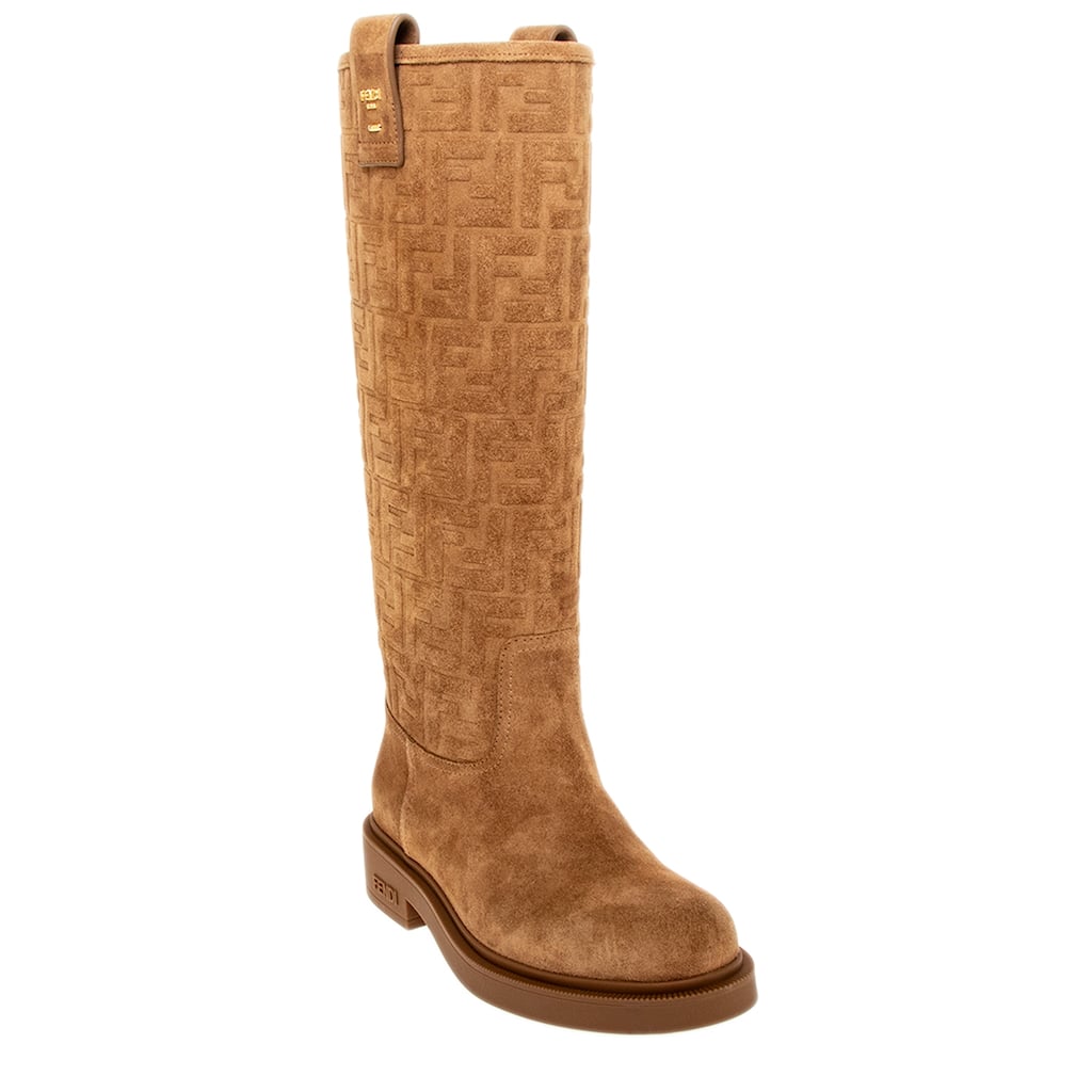Fendi Filo Suede Knee-High Boots
