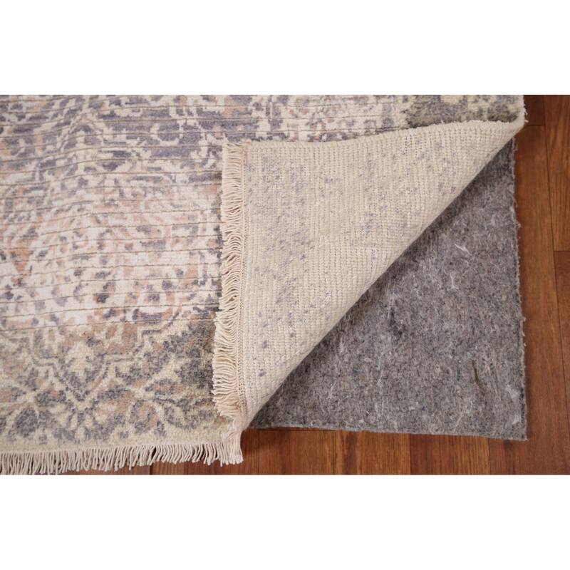 Abstract Oriental Accent Rug Hand-Knotted Wool Carpet - 2'8" x 4'9"