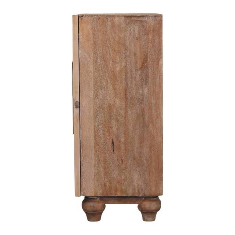 Artisan Furniture Solid Wood Sand grain Pine & Mango Sideboard, 2-Drawers, Beige - N/A