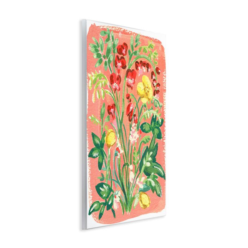 Stupell Peachy Flower Arrangement Wall Plaque Art Design By Hannah Moren