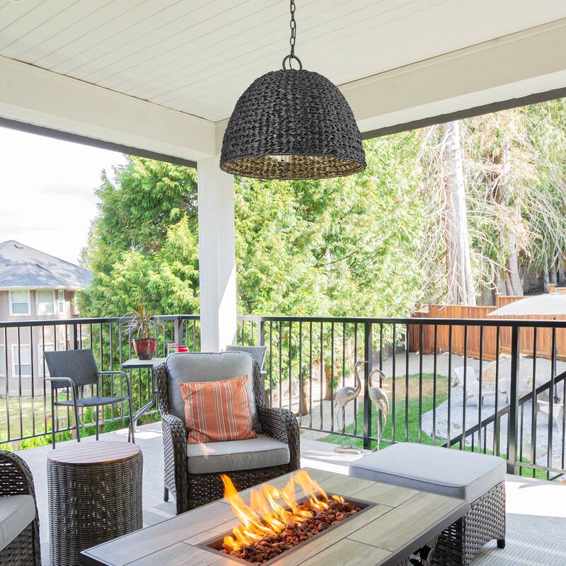 Rue 21" Wide 3-Light Outdoor Pendant