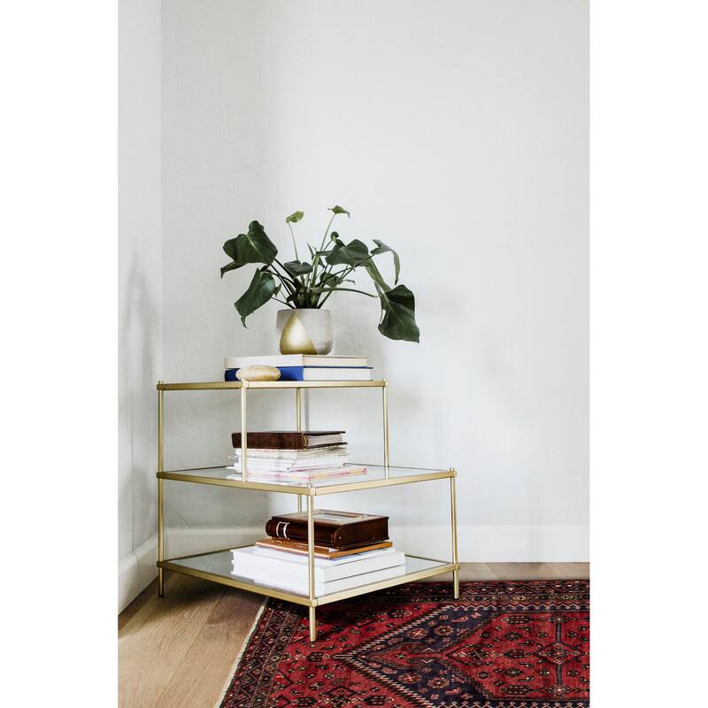 ECARPETGALLERY Hand-knotted Andelz Red Wool Rug - 4'4 x 7'4