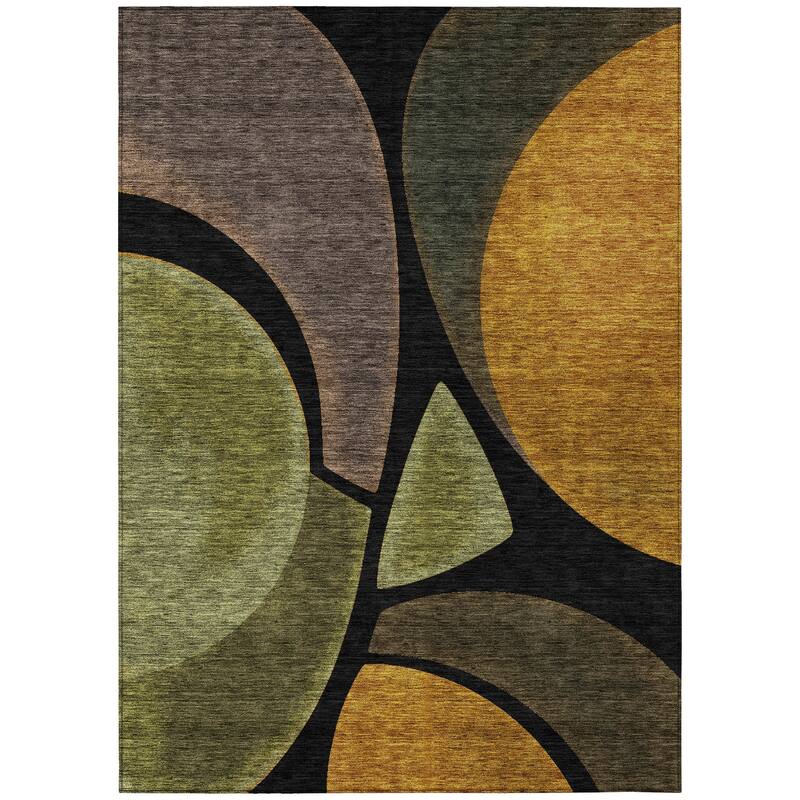 Machine Washable Indoor/ Outdoor Modern Hays Chantille Rug