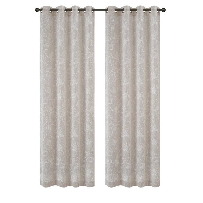 Sheila Light Filtering Grommet Curtain Panel - 52" x 84"