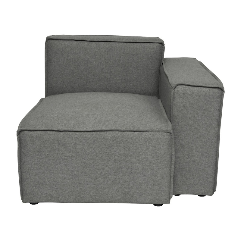 Contemporary Modular Sectional Sofa Right Side Chair with Armrest