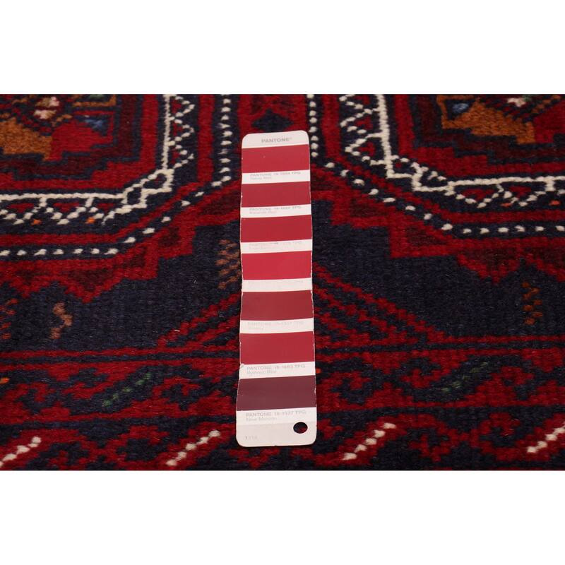 ECARPETGALLERY Hand-knotted Royal Baluch Red Wool Rug - 3'4 x 5'10