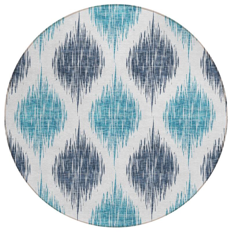 Machine Washable Indoor/ Outdoor Chantille Contemporary Geo Rug