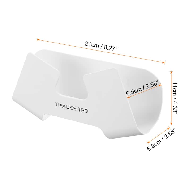 1Pcs Wall Mount Pot Lid Holder Lid Organizer for Kitchen - White