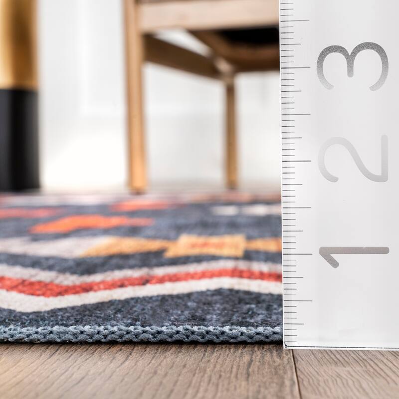 Nuloom Jayde SpinClean Machine Washable Southwestern Diamond Area Rug