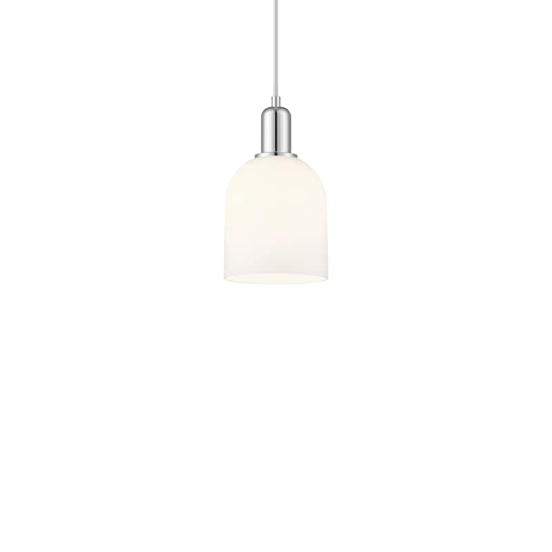 Innovations Lighting 716-1P-11-6 Bella Pendant Bella 6" Wide Mini - Polished Chrome / White