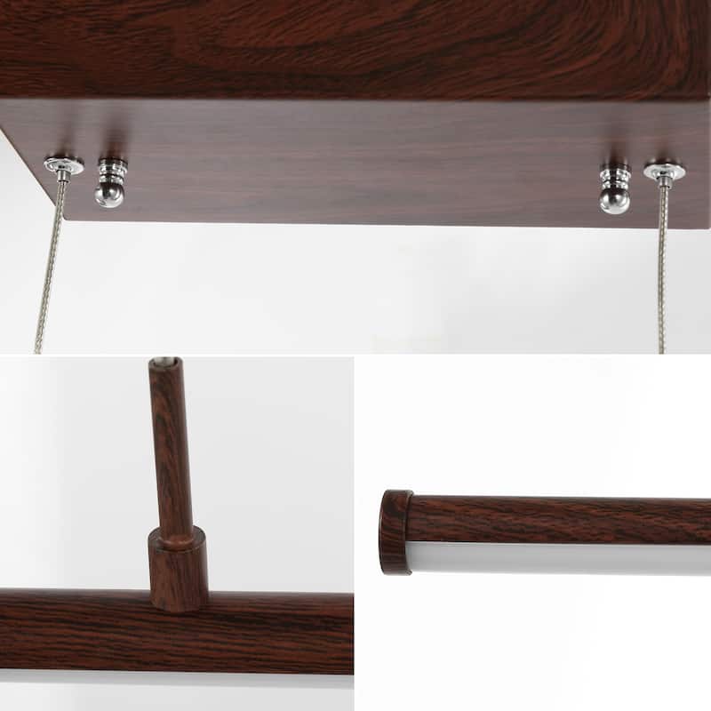 Ali 39.5" Dimmable Adjustable Integrated LED Metal Linear Pendant, by JONATHAN Y
