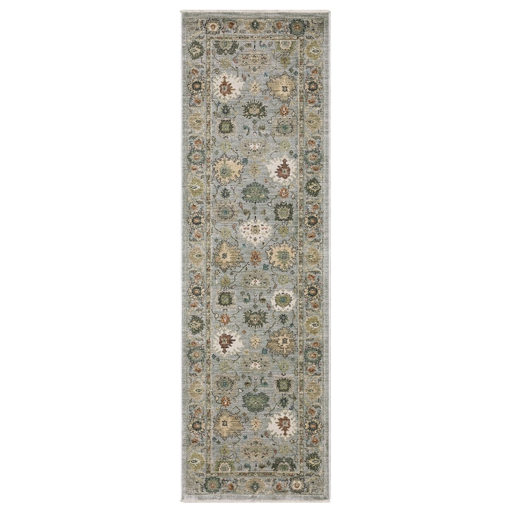 Esme Vintage Oriental Ivory/ Multi Area Rug