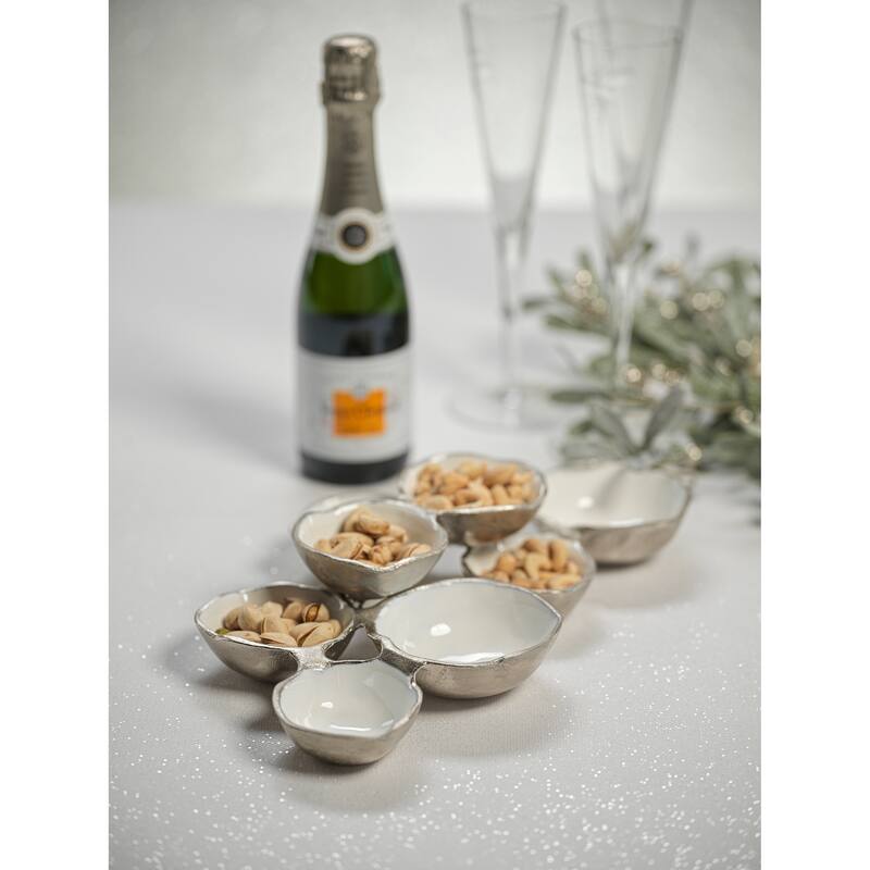 Small Cluster of 8 Round Serving Bowls