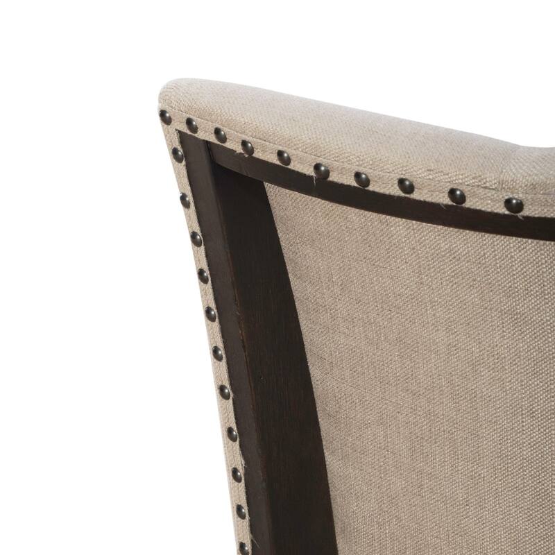 Americana Farmhouse Upholstered Shelter Side Chair (Set of 2)