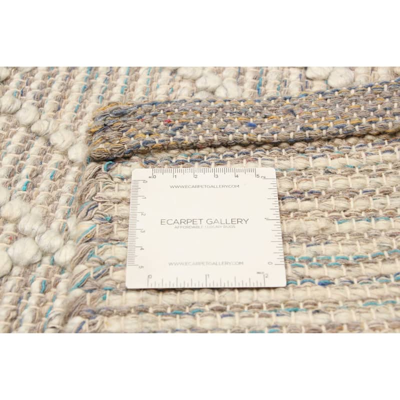 ECARPETGALLERY Braid weave Sienna Tan Wool Rug - 4'11 x 7'10