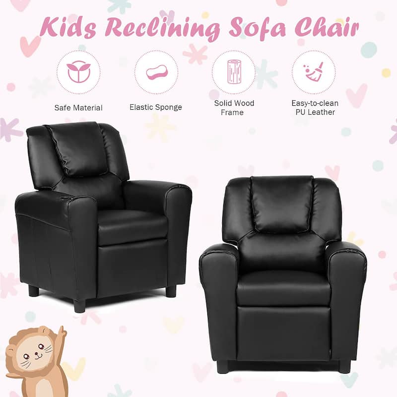 Costway Kids Recliner Armchair Children's Furniture Sofa Seat Couch