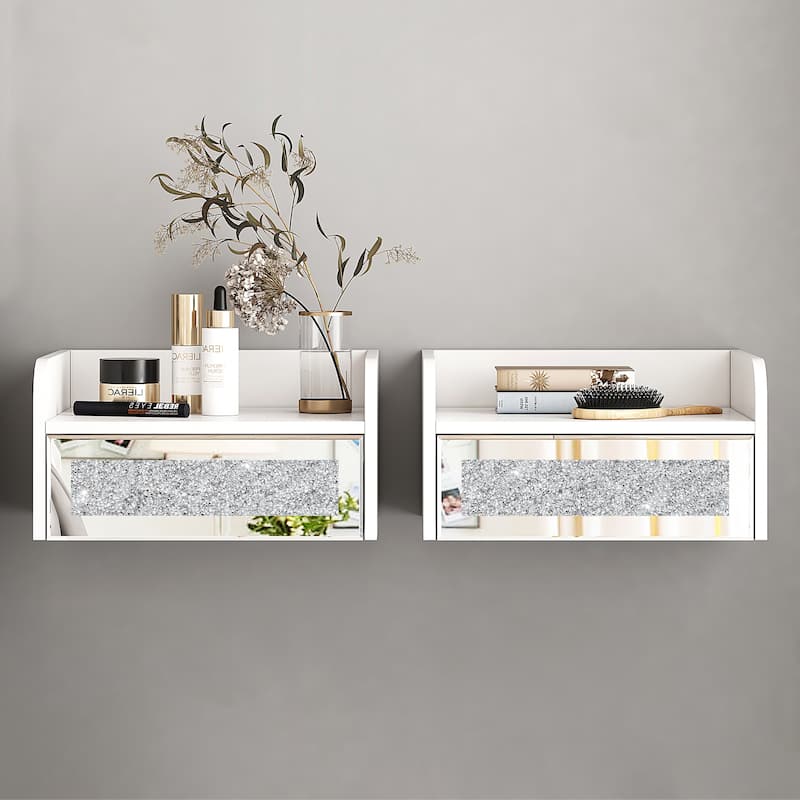 Floating Nightstand with Drawer