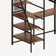 preview thumbnail 9 of 15, Twin Size Loft Bed with Built-in Charging Station & LED Lighting, Heavy-Duty Metal Loft Bed Frame with Desk & Safety Guardrails