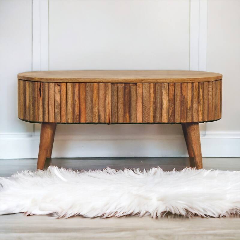 Artisan Furniture Solid Wood Mokka Coffee Table ,Light Brown ,1 Drawer