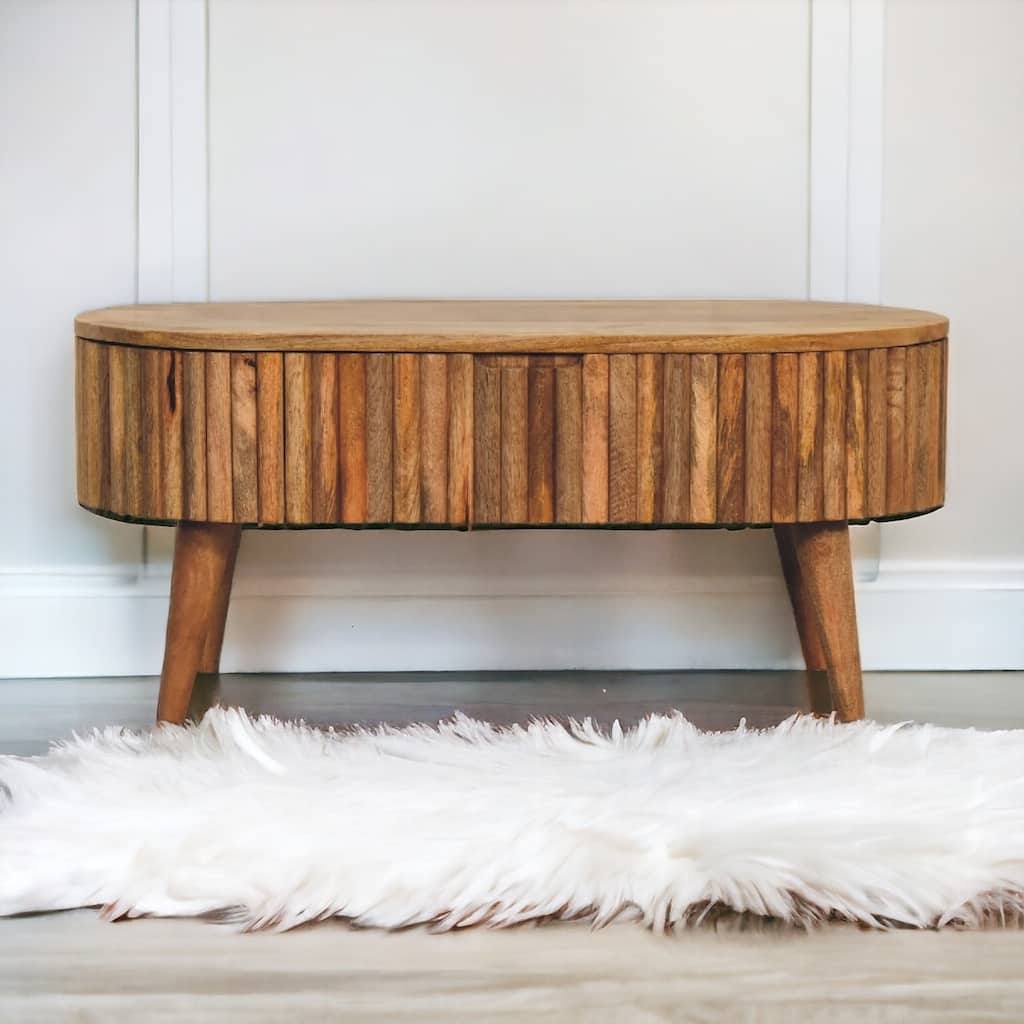 Artisan Furniture Solid Wood Mokka Coffee Table ,Light Brown ,1 Drawer