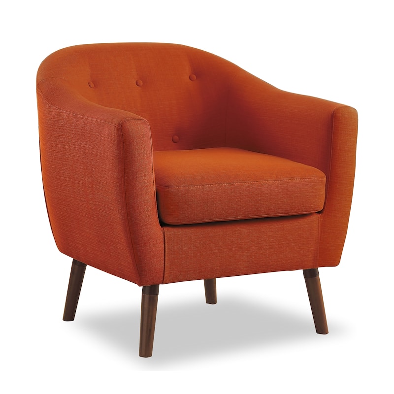 Cassville Accent Barrel Chair - 31" x 30.5" x 31.5" - Orange