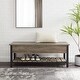 preview thumbnail 17 of 30, Middlebrook Designs Paradise Hill Lift-top Storage Bench Grey Wash